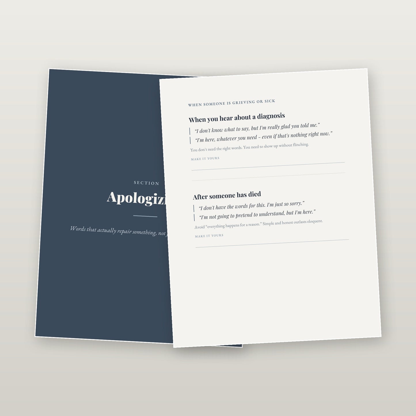 What To Say When You Don't Know What To Say — A Guide for Hard Moments (Digital Download)
