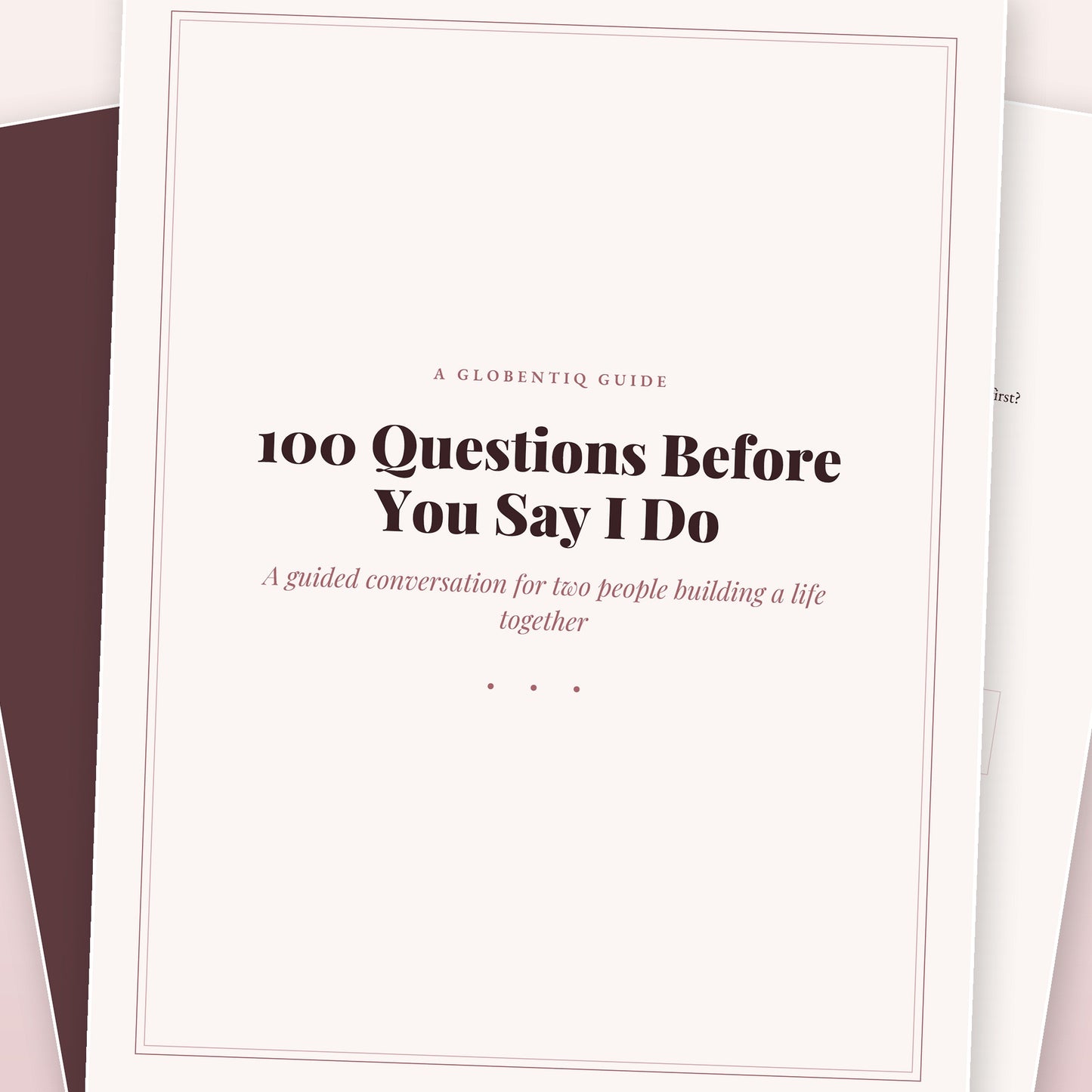 100 Questions Before You Say I Do — A Guided Conversation for Couples (Digital Download)