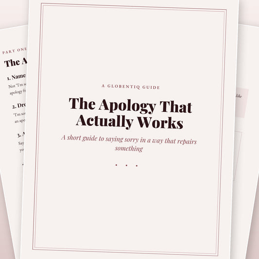 The Apology That Actually Works - A Guide to Saying Sorry That Repairs Something