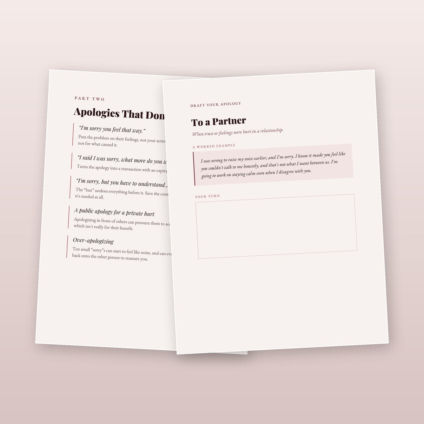 The Apology That Actually Works — A Guide to Saying Sorry That Repairs Something (Digital Download)
