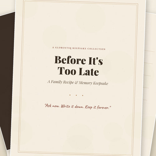 Before It's Too Late — Family Recipe & Memory Keepsake (Digital Download)