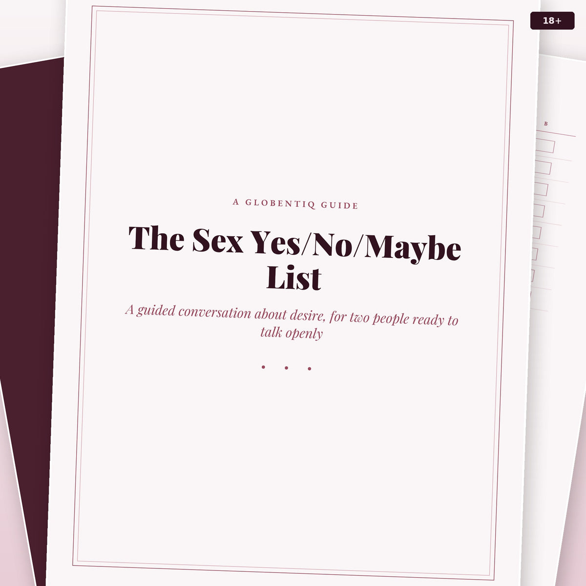 The Sex Yes/No/Maybe List - A Guided Conversation for Couples (18+)