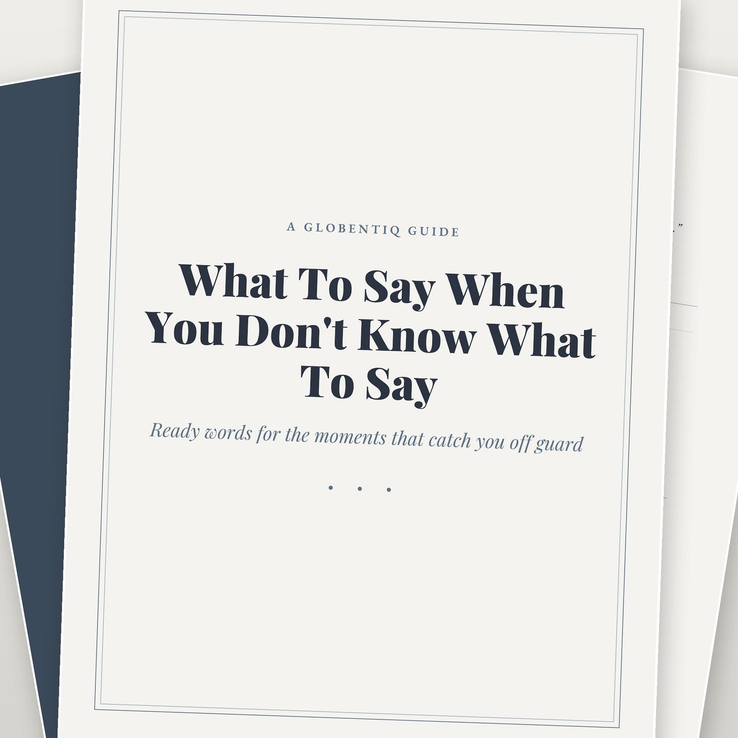 What To Say When You Don't Know What To Say — A Guide for Hard Moments (Digital Download)